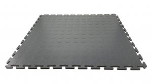 Bodenfliese Vario PVC mit Noppen /Dunkelgrau 510x510x7mm / 4 Stück = 1 m²
